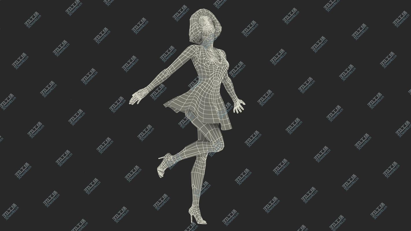images/goods_img/202105071/Cartoon Young Girl Romantic Dress Rigged 3D model/5.jpg